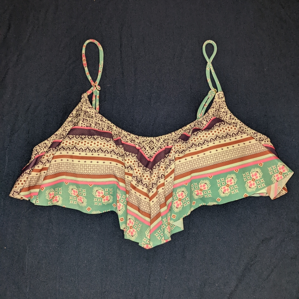 Last Chance! Nwt Victoria Secret Flouncy Twee Bikini Top Size Medium